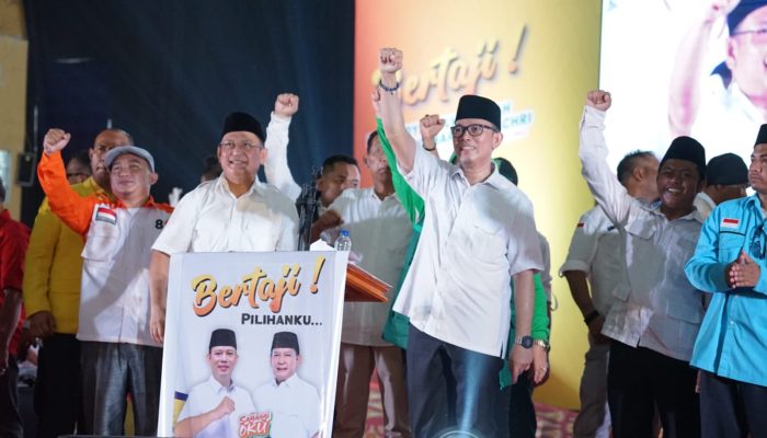 Dukung Paslon Tedy-Marjito, Mantan Bupati OKU Yulius Nawawi Hadiri Deklarasi BERTAJI