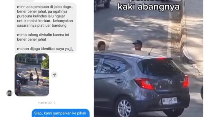 Usai Viral di Medsos: Pura-pura Terlindas, Dua ‘Pak Ogah’ di Kota Bandung Akhirnya Ditangkap Polisi