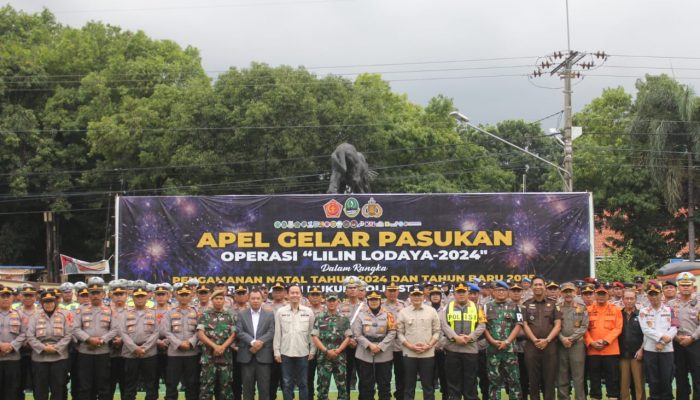 Apel Gelar Pasukan dalam Rangka Menyambut Tahun Baru 2025