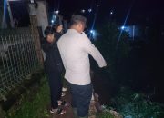 Polisi Cek TKP Bencana Tanah Longsor Rusak Rumah di Kp. Sukasirna