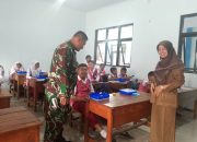 Babinsa Kelurahan Sunyaragi Monitoring Program MBG di SDN Sunyaragi