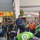 Tuntut Kejelasan Parkir Ratusan Ojol Yang Tergabung di Paguyuban Online Sumedang (POS) Geruduk Mall Asia Plaza